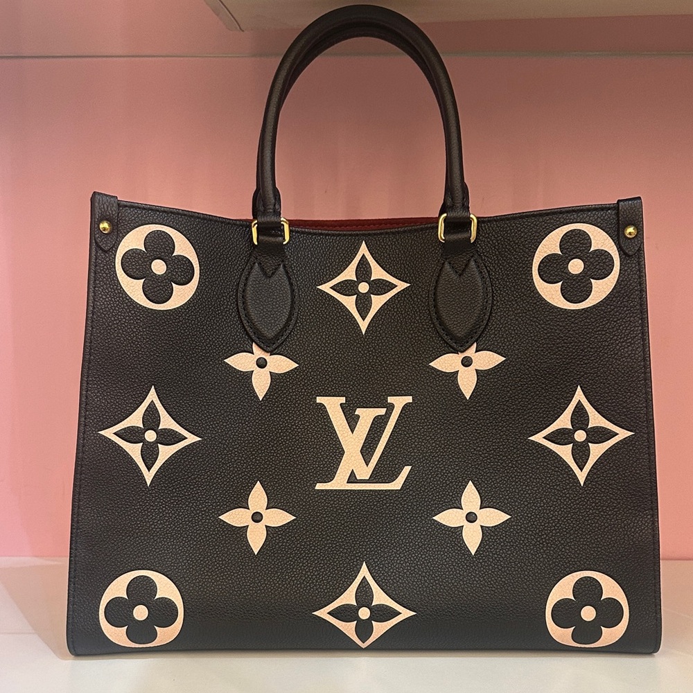 Empreinte Monogram Giant Onthego MM Black Beige